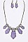 Artisan Frosted Glass Necklaces Set