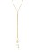 DANGLING CLUSTERED PEARLS Y-SHAPE LONG NECKLACE