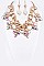 STUDDED STATEMENT NECKLACE SET