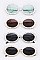 Pack of 12 Crystal Accent Round Sunglasses Set