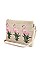 FLAMINGO EMBROIDERED POUCH