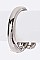 HINGED CRYSTAL SKULL BANGLE