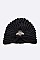 Soft Rib Embroidered BEE Patch Beanie