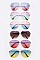 Mix Tint Studded Aviator Sunglasses Set