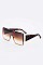 Pack of 12 Texture Temple Shield Sunglasses Set