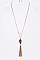 Trendy Golden Chain Tassels Pendant LA-VNE0715