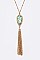 Trendy Golden Chain Tassels Pendant LA-VNE0715