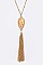 Trendy Golden Chain Tassels Pendant LA-VNE0715