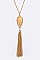 Trendy Golden Chain Tassels Pendant LA-VNE0715