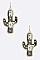 Cactus Serape Drop Earrings