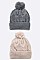 Pack of 12 Fleeced Diamond Knit Winter Beanie Set