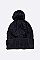 Pack of 12 Fleeced Diamond Knit Winter Beanie Set