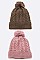 Pack of 12 Fleece Lined Cable Knit Winter Beanie Set