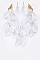 Layered Resin Pebbles Necklace Set