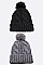 Pack of 12 Cable Knit PomPom Winter Beanie Set