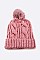 Pack of 12 Cable Knit PomPom Winter Beanie Set