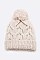 Pack of 12 Raised Cable Knit Winter Beanie Set