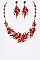 CRYSTAL FLOWER NECKLACE SET