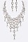 LINKED CRYSTAL BIB STATEMENT NECKLACE SET