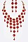 LINKED CRYSTAL BIB STATEMENT NECKLACE SET