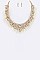 Mix Crystals & Fringe Necklace Set
