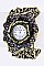 Stylish Vintage Inspired Flower Cut-Out Bangle Watch LA-1812
