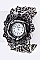 Stylish Vintage Inspired Flower Cut-Out Bangle Watch LA-1812