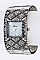 Stylish Crystal Studded Square Bangle Watch LA-1538