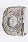 Stylish Filigree Leaf Bangle Watch LA-1704