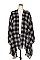 OBLONG KNITTED CHECKERED SHAWL/SCARF
