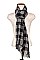 OBLONG KNITTED CHECKERED SHAWL/SCARF