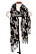 FRINGE HOUNDSTOOTH PATTERN SCARF
