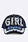 Crystal GIRL Embelished Fashion Denim Cap LA-HT277X140