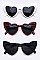 Pack of 12 Pieces Iconic Heart Sunglasses LA113-POP7422