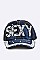 Crystal SEXY Embelished Fashion Denim Cap LA-HT277X135