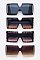 Pack of 12 OVERSIZE SQUARE SUNGLASSES SET