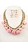 CHIC POM POM BIB NECKLACE SET