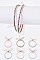 Pack of 12 Glitter Filled Double Bracelet Set