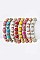 Fashion Mix Bead Stretch Bracelets Set