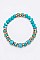 Fashion Mix Bead Stretch Bracelets Set