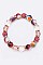 Pack of 12 Mix Marble Bead Stretch Bracelets Set