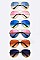 Pack of 12 Pieces Gradient Lens Aviator Sunglasses LA113-POP7261