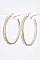 Pack of 12 70MM Pave Stone Hoop Earrings Set