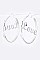 Pack of 12 LOVE Iconic Hoop Earrings Set