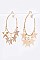 Pack of 12 Fringe Star Hoop Earrings Set
