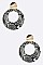 Metal Plate Animal Printed Earrings