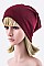 Trendy Open Top Convertible Jersey Knit Beanie