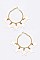 Pack of 12 Fringe Star Hoop Earrings Set