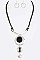 Fashion Stone Pendant Necklace Set