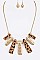 Fashion Animal Printed Necklace Set